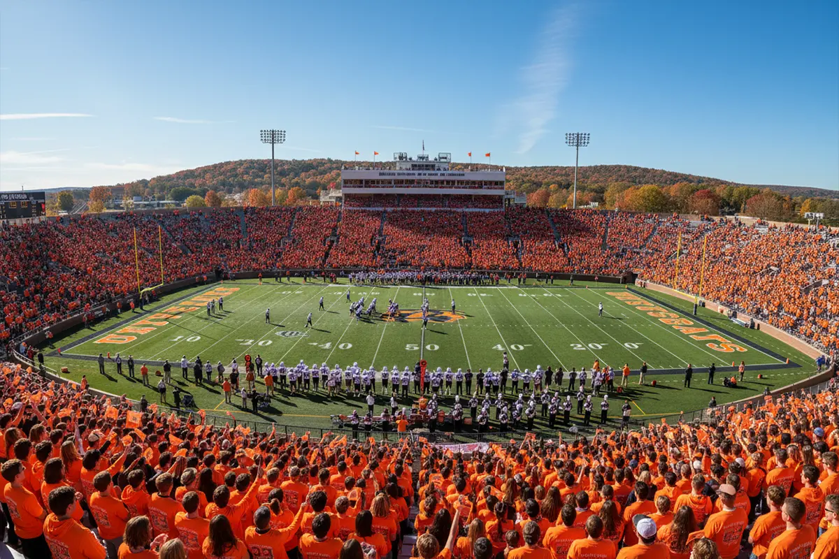 College-Football-Spiel in einem vollen Universitätsstadion – Symbolbild für NCAA-Wetten