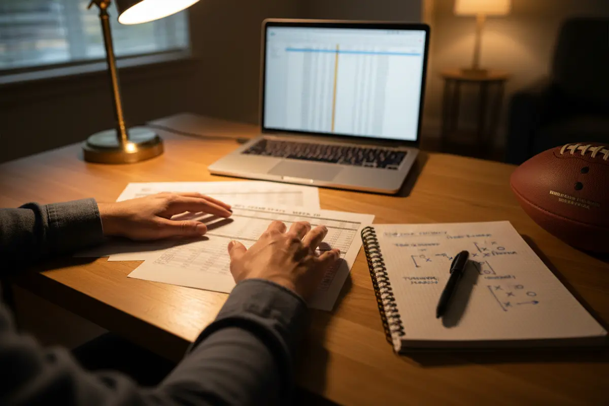 NFL Wetten Strategie – Spielanalyse mit Statistiken auf dem Tisch